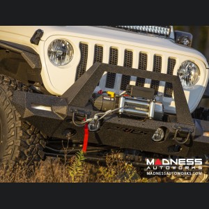 Jeep Wrangler JL Trailchaser Bumper Corners - Front - Textured Black Powdercoat - Aluminum